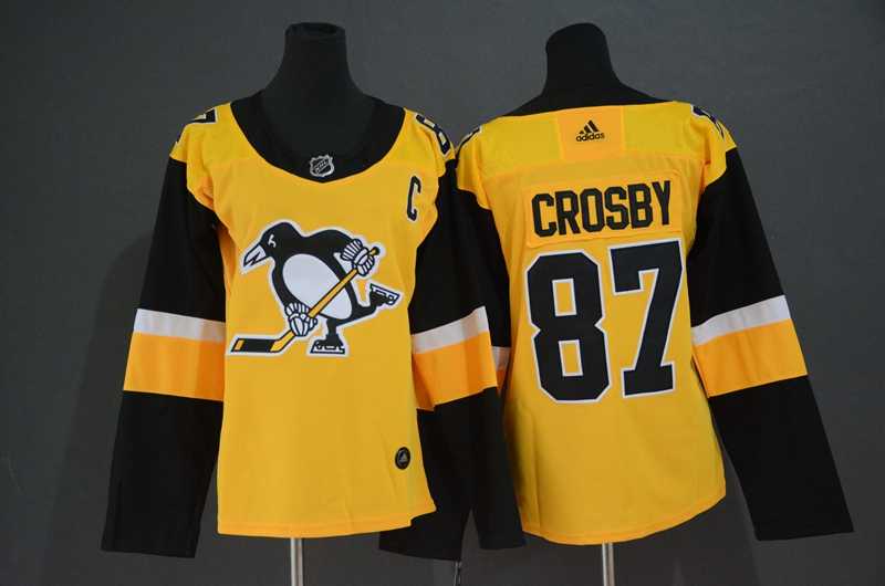Women Penguins 87 Sidney Crosby Yellow Adidas Jersey,We sell and wholesale Women Penguins 87 Sidney Crosby Yellow Adidas Jersey on line form chian!